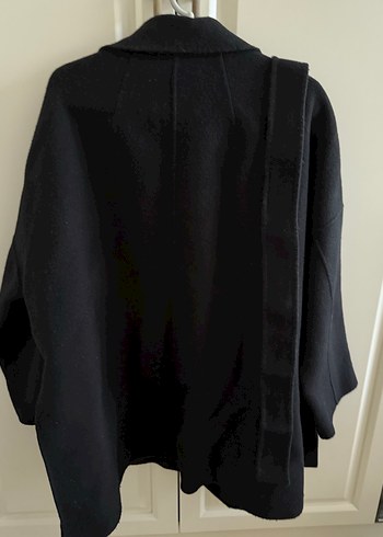 Siyah Kemerli Kaban Massimo Dutti - Görsel 4