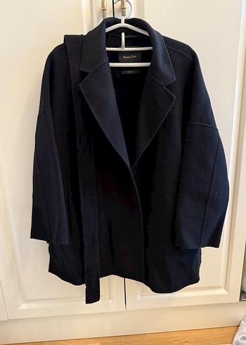 Siyah Kemerli Kaban Massimo Dutti - Görsel 2