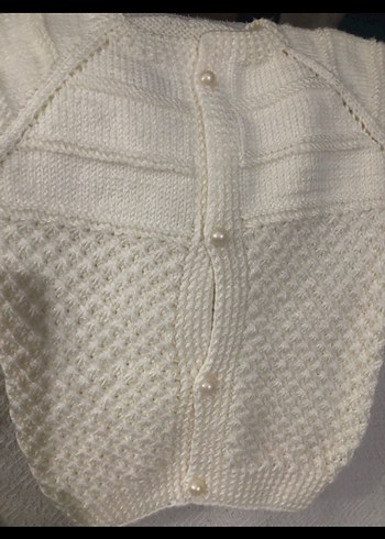 El örgüsü bebek hırka - Görsel 3