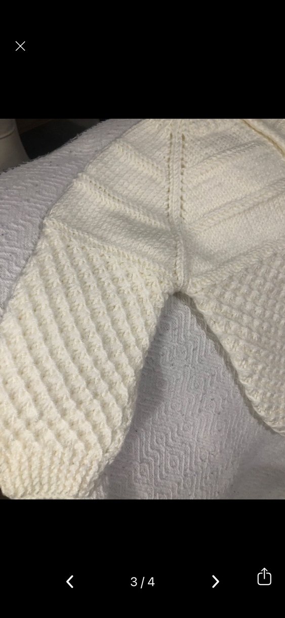 El örgüsü bebek hırka - Görsel 2