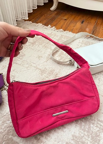 Mor  2 li Renkli Kadın Çapraz Çanta - Görsel 10