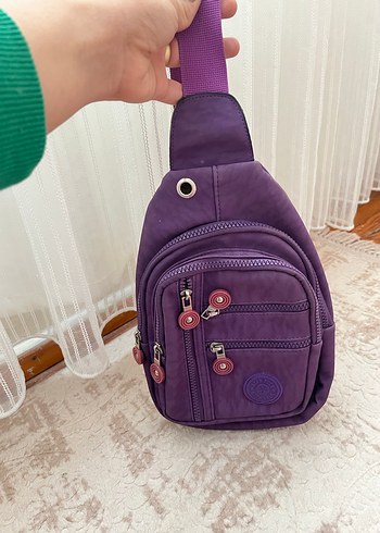 Mor  2 li Renkli Kadın Çapraz Çanta - Görsel 5