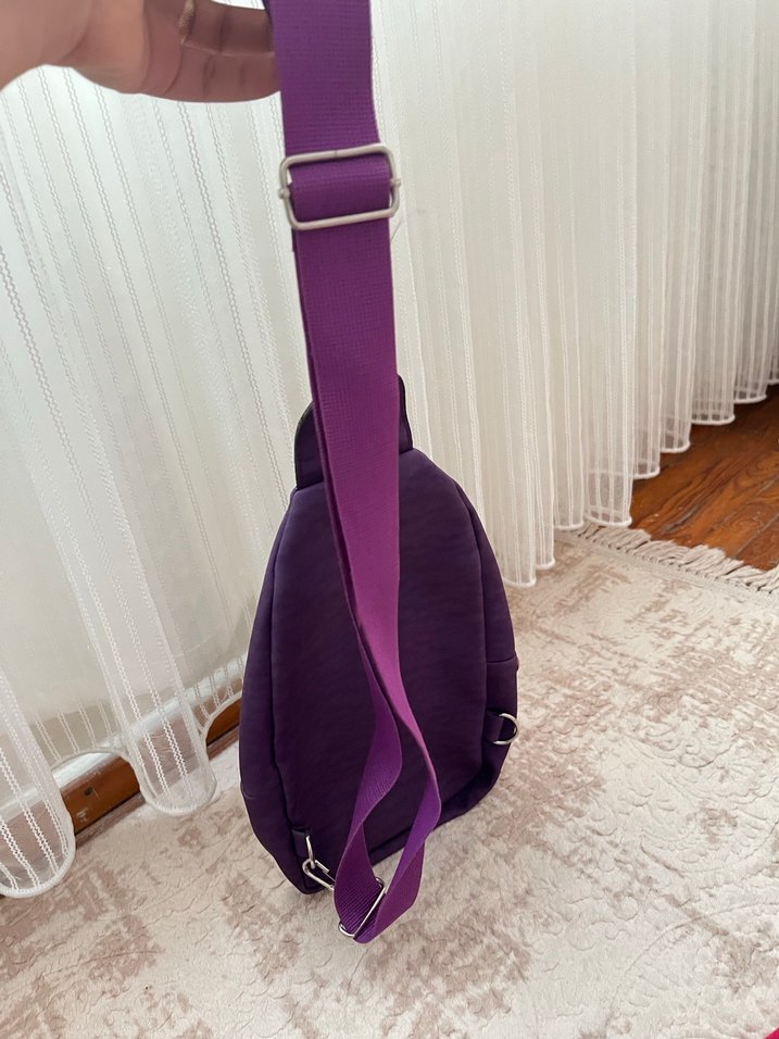 Mor  2 li Renkli Kadın Çapraz Çanta - Görsel 3