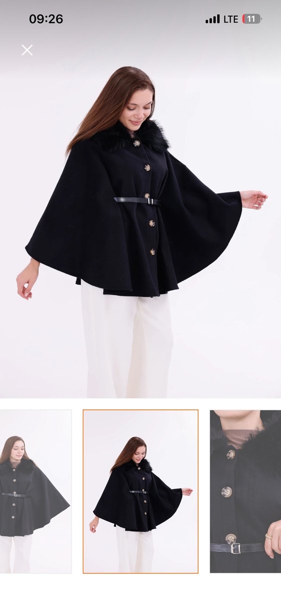 Kalın kumaş  kadın Panco - Görsel 5