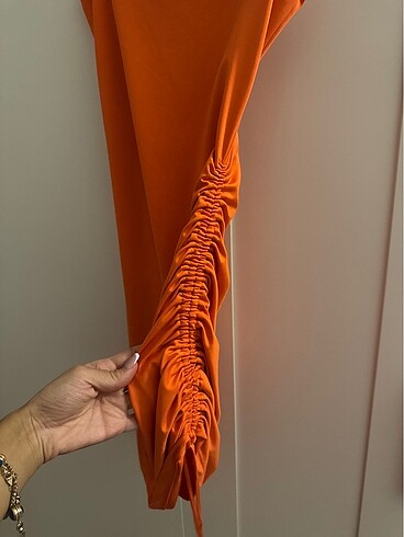 H&M Turuncu Mini Elbise