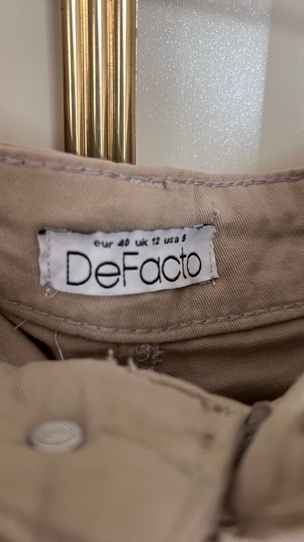 Bej Uzun Keten Kadın Etek - Görsel 3