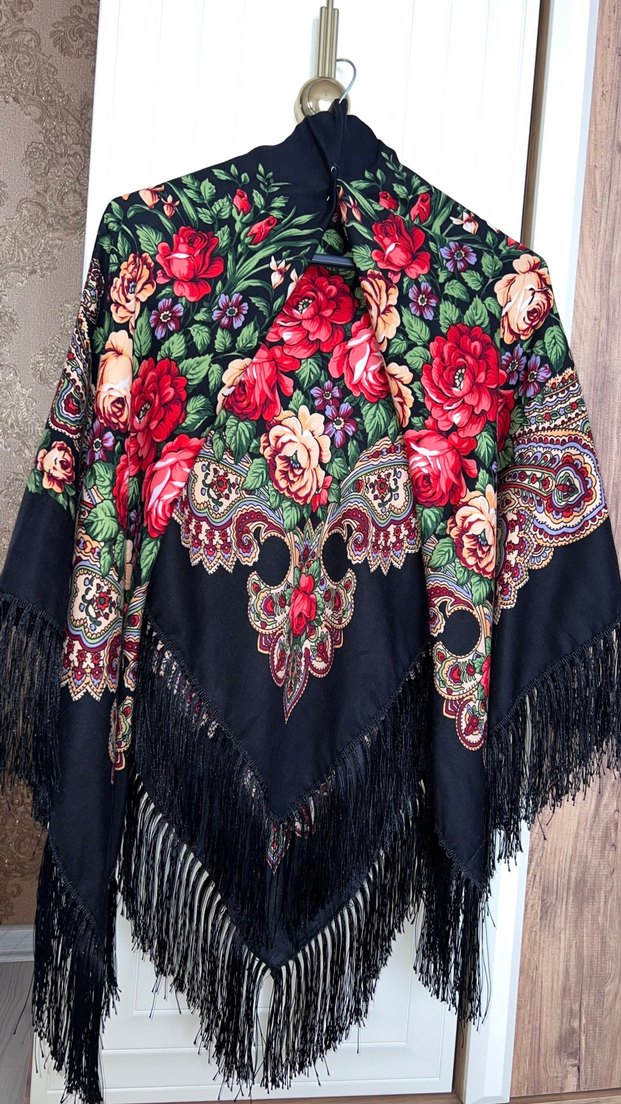 Çiçek Desenli Bohem Kadın Şal - Görsel 2