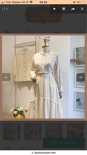 Faya boutiqe etekli takım