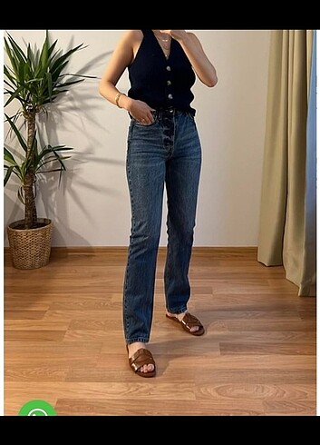 LIMÉ marka straight fit lacivert jean