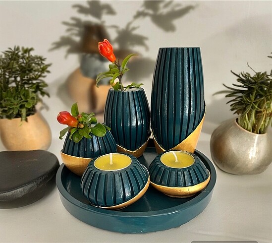 Mumluk vazo set