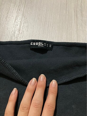 xs Beden straplez crop