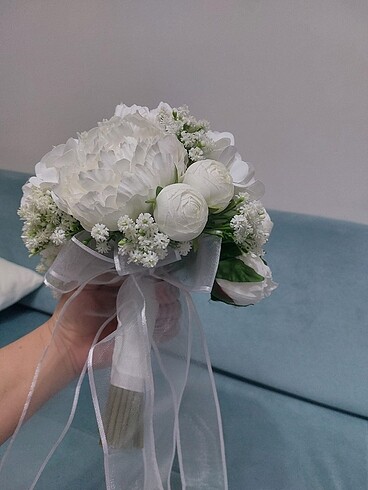 diğer Beden yeşil Renk Gelin çiçeği ve damat yaka çiçeği