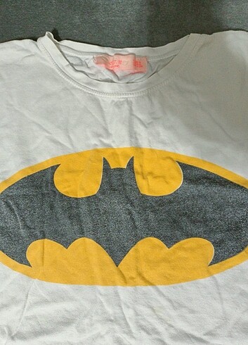 Diğer Batman logo beyaz tişört