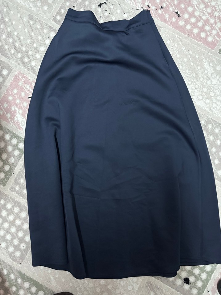 Kadın Lacivert Uzun Salaş Etek - Görsel 2