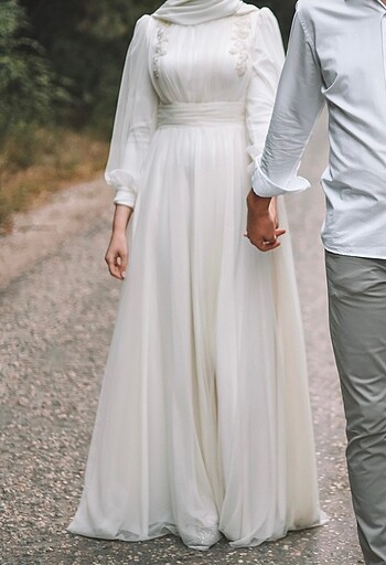 m Beden Tesettür dış çekim & nikah elbisesi