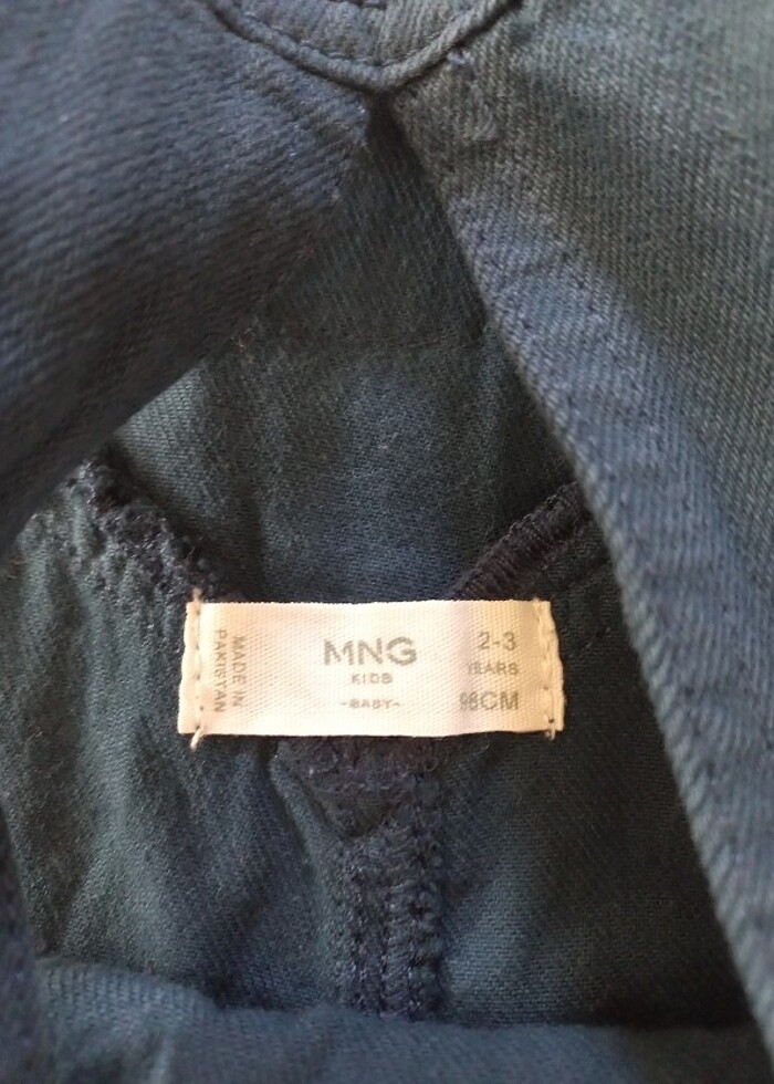 Mango kids salopet jean tulum - Görsel 2