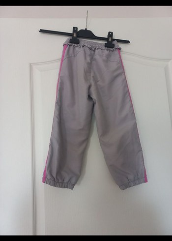 Kemerli Gri Bol Kesim Kız Çocuk eşofman altı - Görsel 2