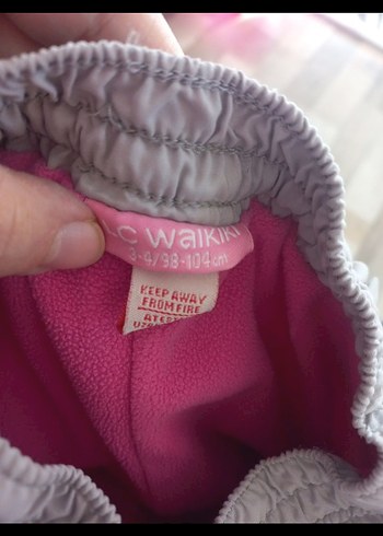 Kemerli Gri Bol Kesim Kız Çocuk eşofman altı - Görsel 4