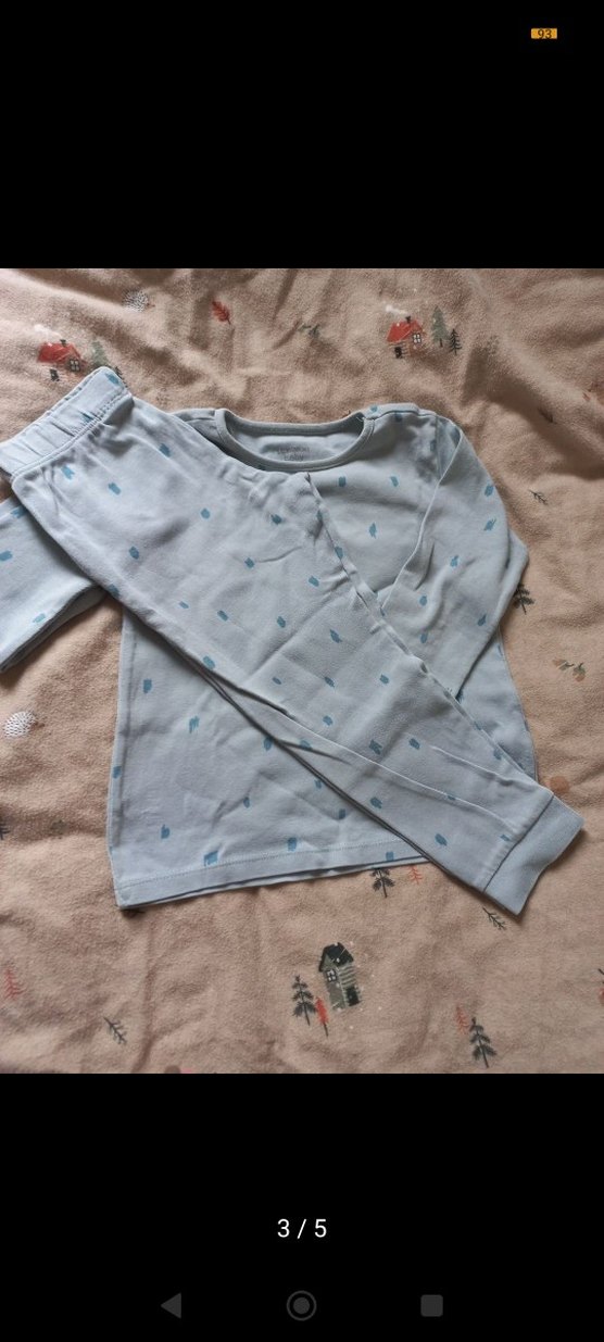 Mavi Pamuklu pijama takım - Görsel 3