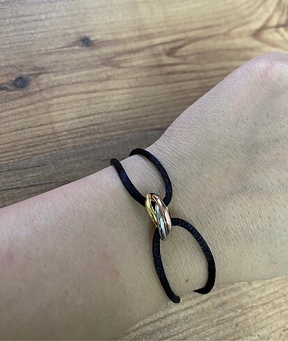 Beden Cartier Trinity Unisex İp Bileklik