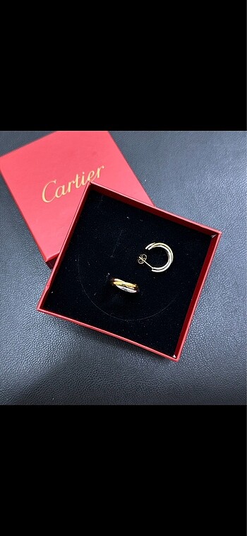 Beden çeşitli Renk Cartier Trinity Küpe