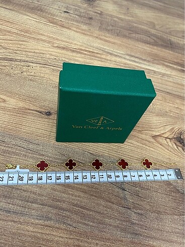 Beden bordo Renk Van Cleef & Arpels Bileklik
