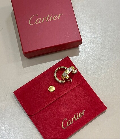 Cartier Gold İthal Küpe