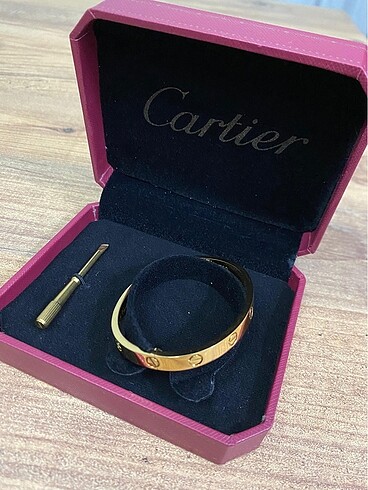 Cartier Love Taşsız Gold Bileklik