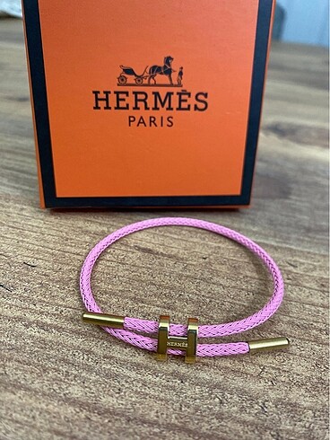 Beden pembe Renk Hermes Hasır Bileklik