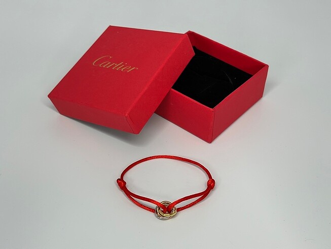 Beden Cartier Trinity Unisex İp Bileklik