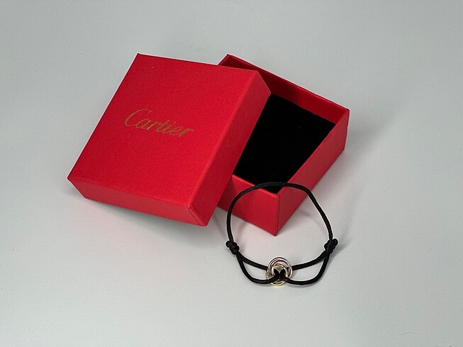 Beden Cartier Trinity Unisex İp Bileklik