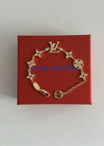 Louis Vuitton Gold Taşlı Bileklik