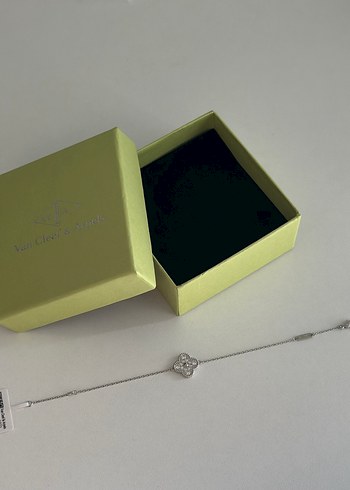 Beden Van Cleef & Arpels Silver Taşlı Tek Yonca Bileklik