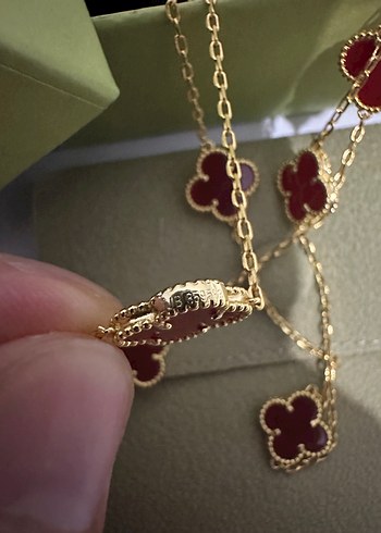 Beden altın Renk Van Cleef & Arpels 16 Yoncalı Kolye