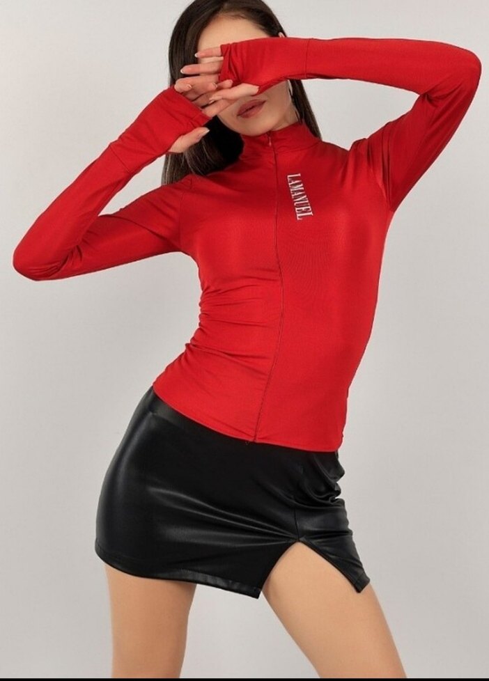 kırmızı spor ceket - Görsel 3