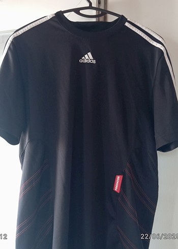 Adidas erkek predator siyah kırmızı t shirt