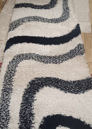 Çağdaş Zebra Desenli Beyaz Gri Halı - Görsel 3