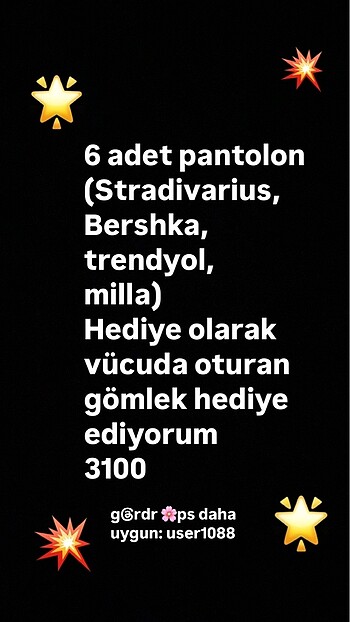 JEAN Hediyeli gönderiyorum(sonda) bershka satıldı
