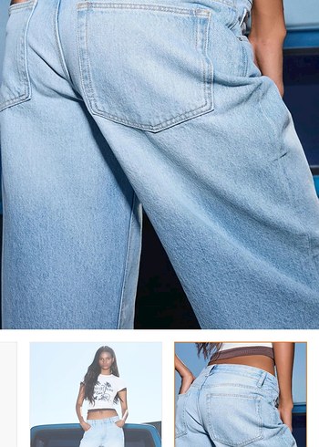 40 Beden Bershka baggy jean