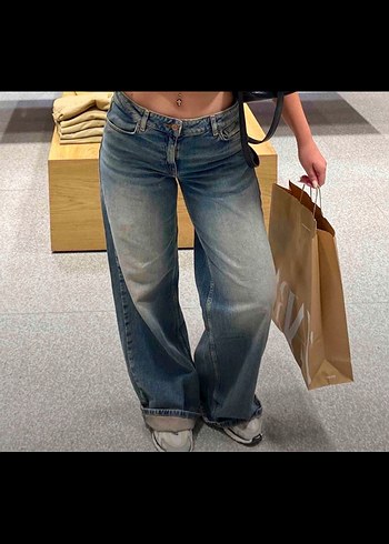 Trendyol & Milla Bej Normcore Kadın Midi Kot Pantolon