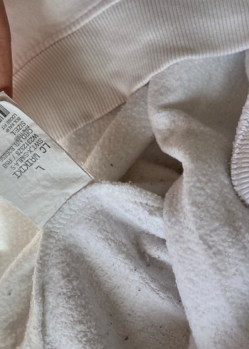 LC Waikiki Beyaz Kadın Kapüşonlu Sweatshirt
