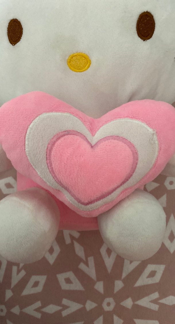 Pembe Kalp Detaylı Peluş Oyuncak - Görsel 2