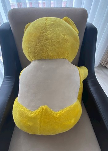 Pastel Sarı Peluş Ayı Oyuncak - Görsel 2