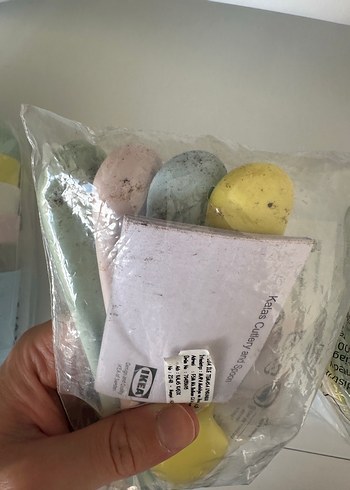 Ikea Çocuklar için yeşil pastel tabak, çatal ve bıçak seti