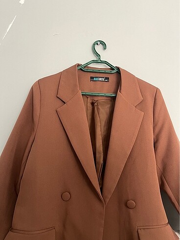 38 Beden kahverengi Renk Blazer ceket