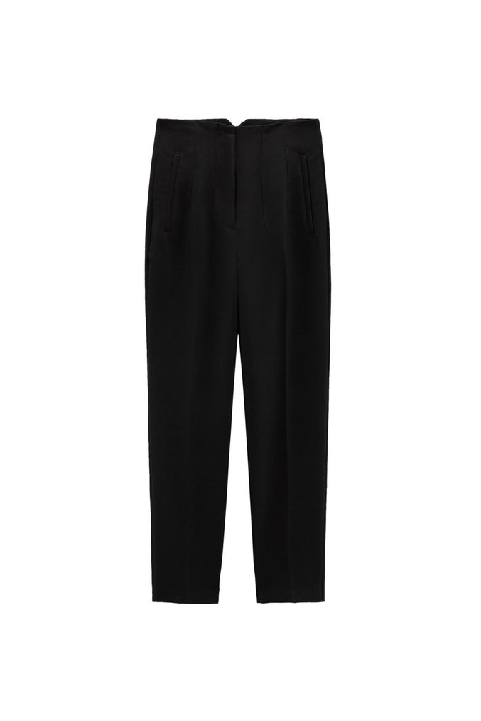 Zara siyah kumaş pantolon cigarette - Görsel 2
