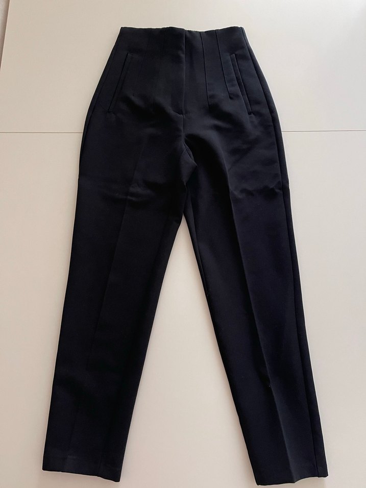 Zara siyah kumaş pantolon cigarette - Görsel 3