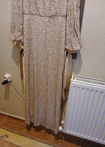 Kürklü Bej Kadın Fular - Görsel 2