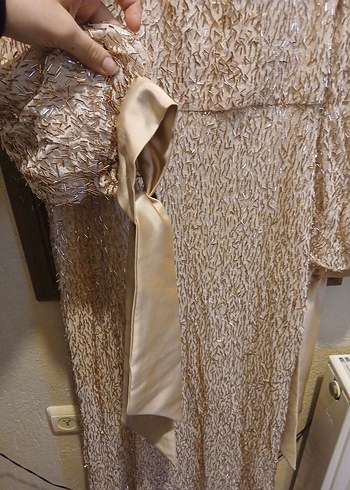 Kürklü Bej Kadın Fular - Görsel 6