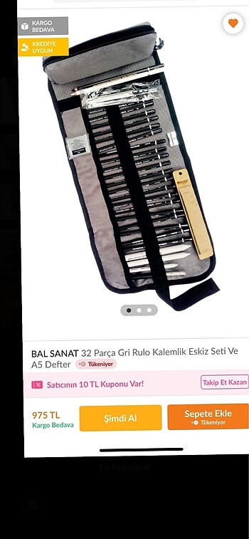 kalemlik eskiz seti